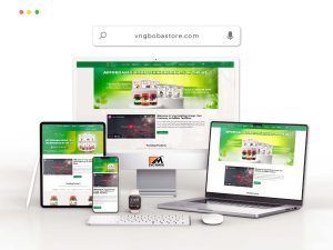 Website VNG Boba Store